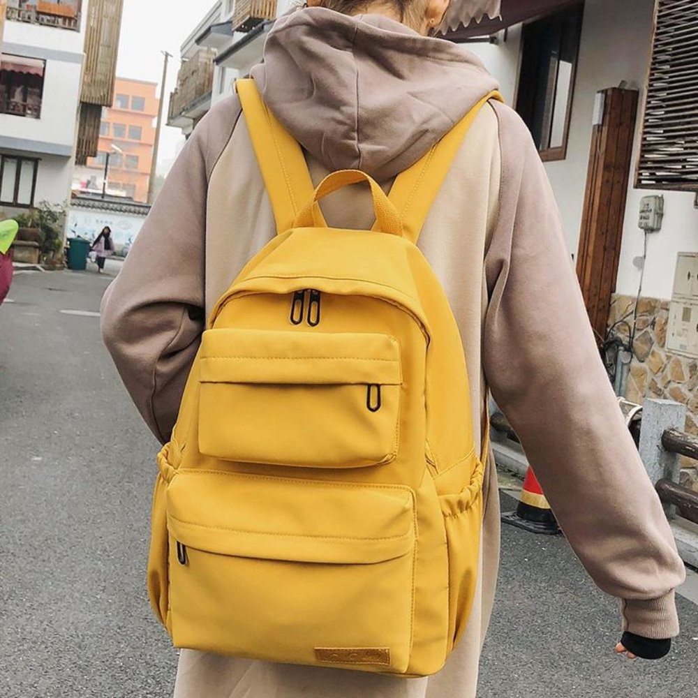 Waterproof Nylon Backpack Multi Pocket